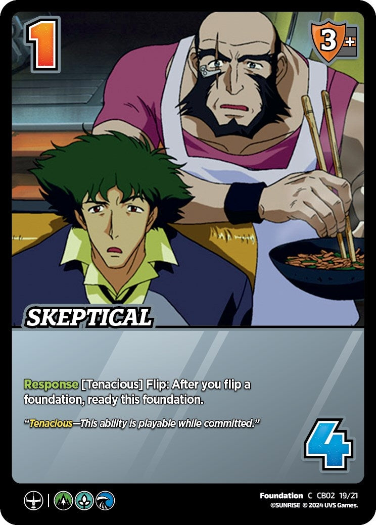 Image for Skeptical (Challenger Series: Cowboy Bebop and Trigun Stampede) (CB02 19/21) - UniVersus
