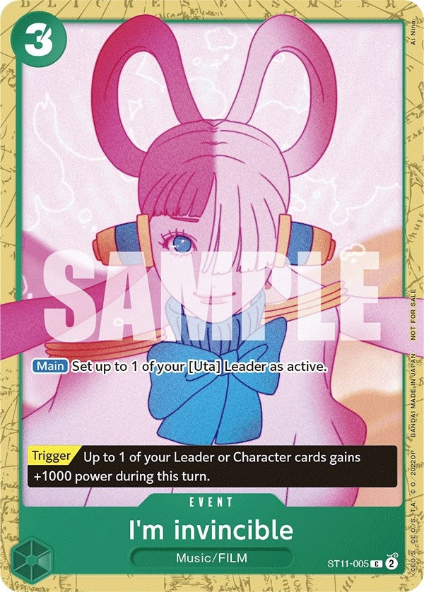 Image for I'm invincible (Starter Deck 11: Uta Deck Battle) (One Piece Promotion Cards) (ST11-005) - One Piece Card Game