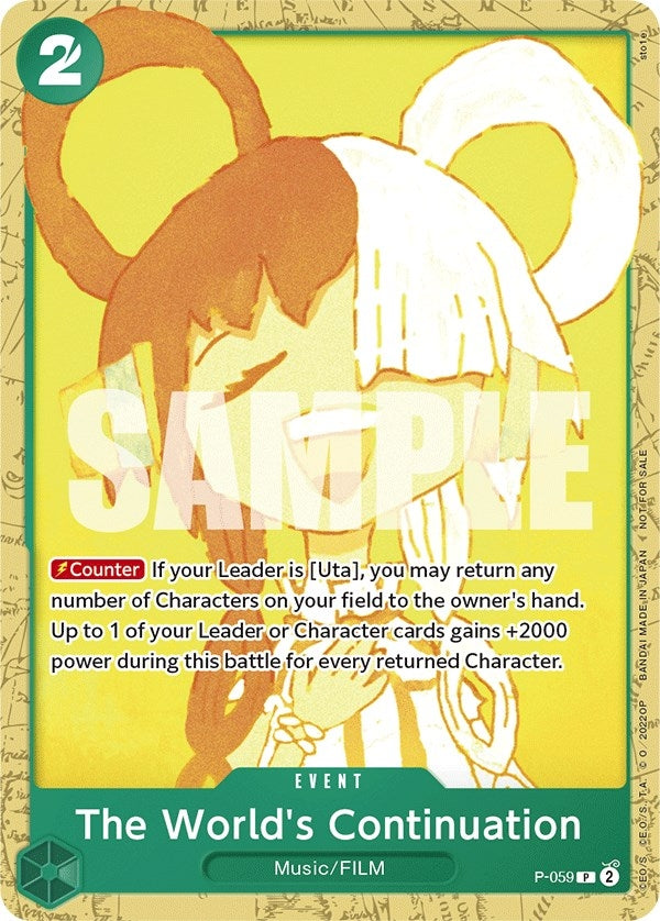 Image for The World's Continuation (Starter Deck 11: Uta Deck Battle) (One Piece Promotion Cards) (P-059) - One Piece Card Game