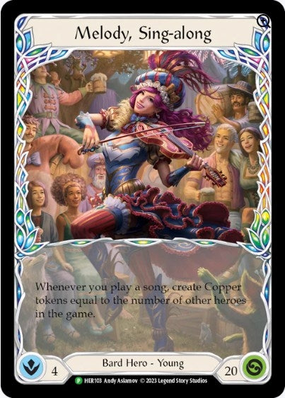 Image for Melody, Sing-along - HER103 (Flesh and Blood: Promo Cards) (HER103) - Flesh and Blood TCG