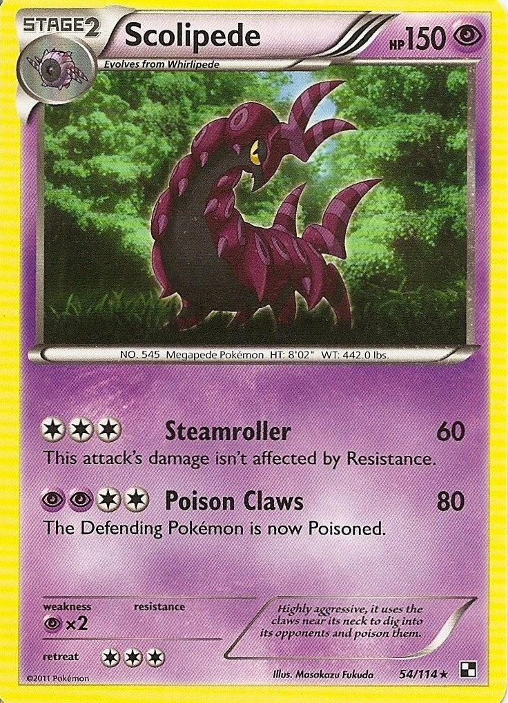 Image for Scolipede - 54/114 (Cracked Ice Holo) (Blister Exclusives) (54/114) - Pokemon