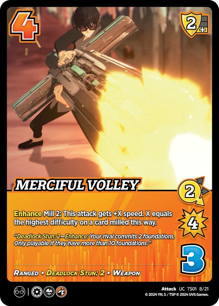 Image for Merciful Volley (Challenger Series: Cowboy Bebop and Trigun Stampede) (TS01 8/21) - UniVersus
