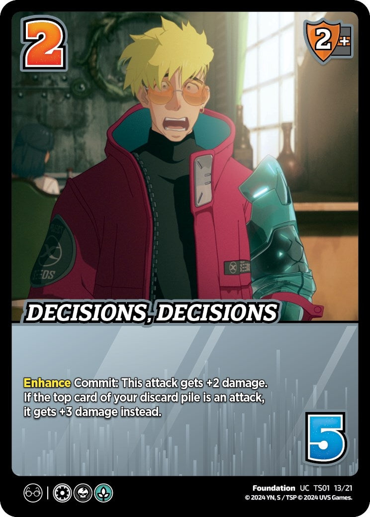 Image for Decisions, Decisions (Challenger Series: Cowboy Bebop and Trigun Stampede) (TS01 13/21) - UniVersus