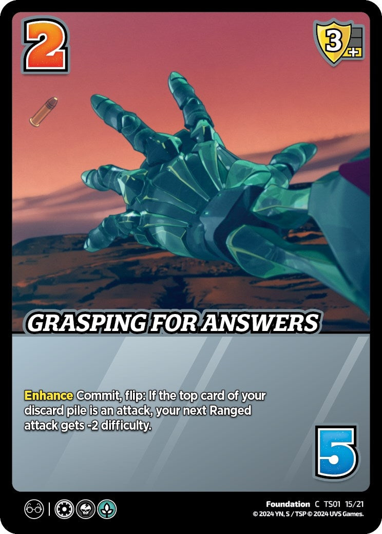 Image for Grasping For Answers (Challenger Series: Cowboy Bebop and Trigun Stampede) (TS01 15/21) - UniVersus