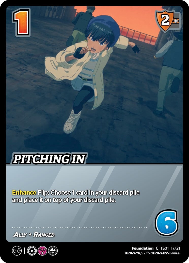 Image for Pitching In (Challenger Series: Cowboy Bebop and Trigun Stampede) (TS01 17/21) - UniVersus