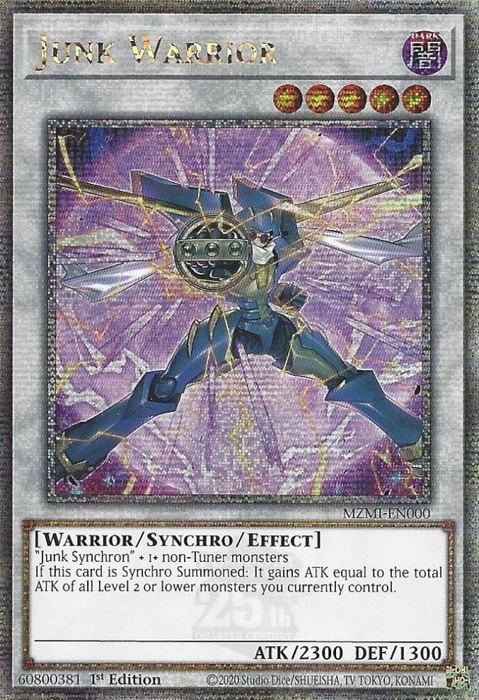 Image for Junk Warrior (Quarter Century Secret Rare) (Maze of Millennia) (MZMI-EN000) - YuGiOh