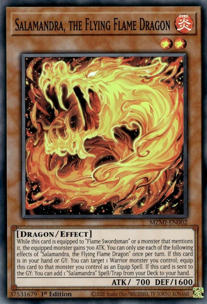 Image for Salamandra, the Flying Flame Dragon (Maze of Millennia) (MZMI-EN002) - YuGiOh