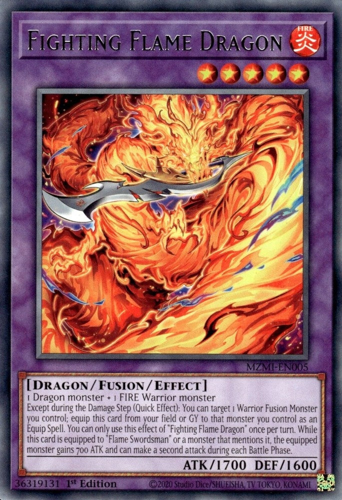 Image for Fighting Flame Dragon (Maze of Millennia) (MZMI-EN005) - YuGiOh
