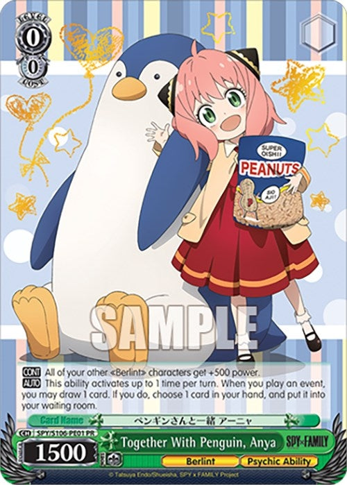 Image for Together With Penguin, Anya (SPY x FAMILY) (SPY/S106-PE01  PR) - Weiss Schwarz