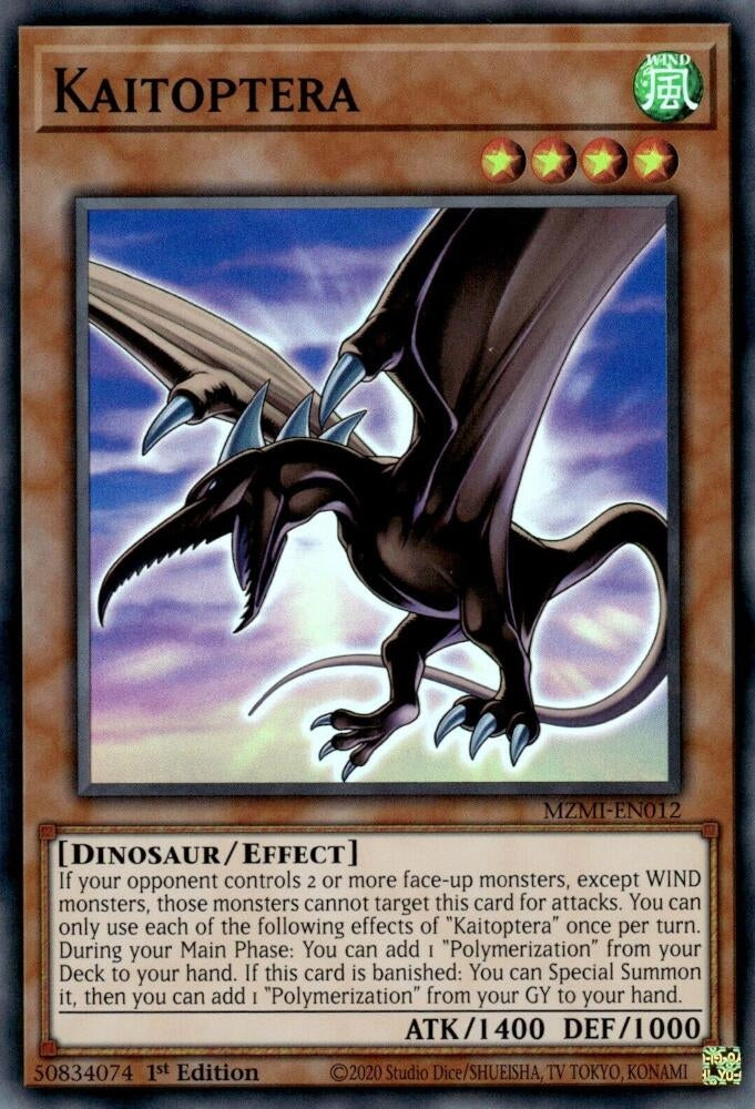 Image for Kaitoptera (Maze of Millennia) (MZMI-EN012) - YuGiOh