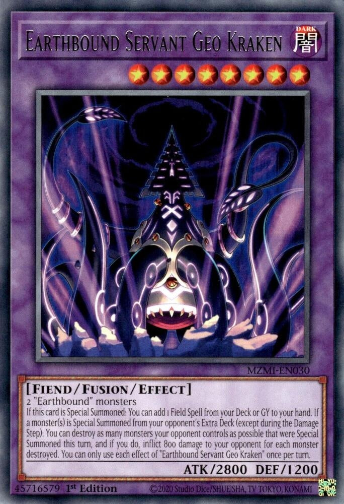 Image for Earthbound Servant Geo Kraken (Maze of Millennia) (MZMI-EN030) - YuGiOh