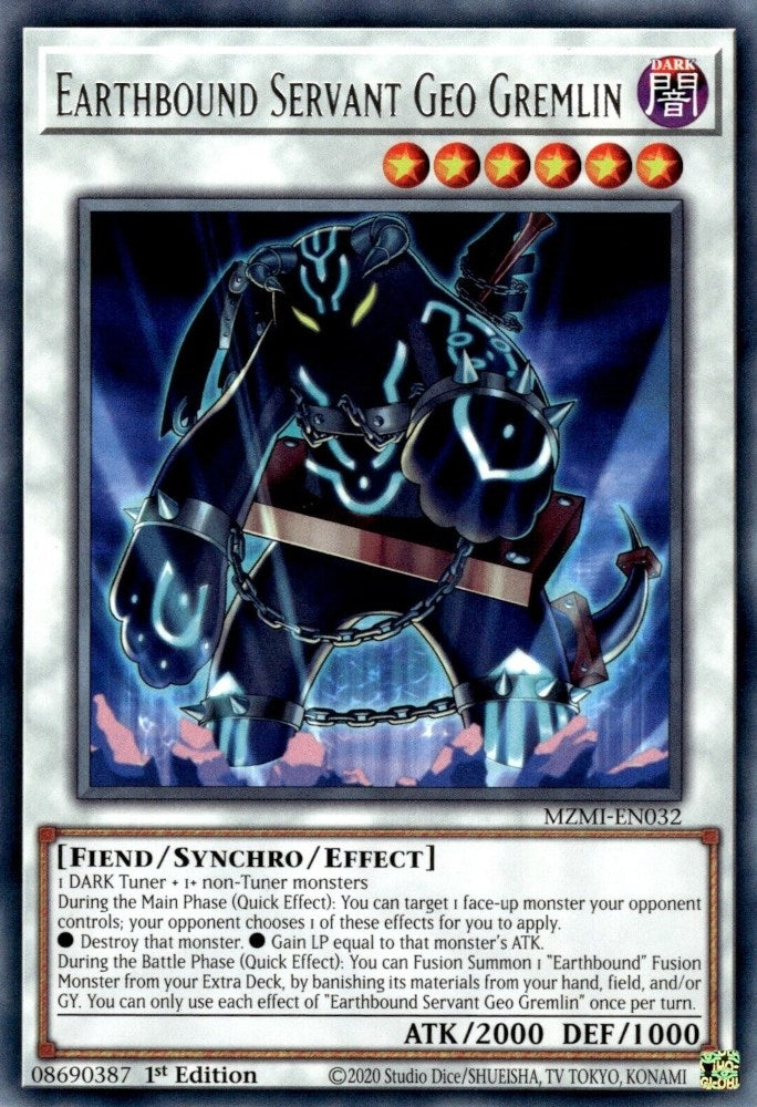Image for Earthbound Servant Geo Gremlin (Maze of Millennia) (MZMI-EN032) - YuGiOh
