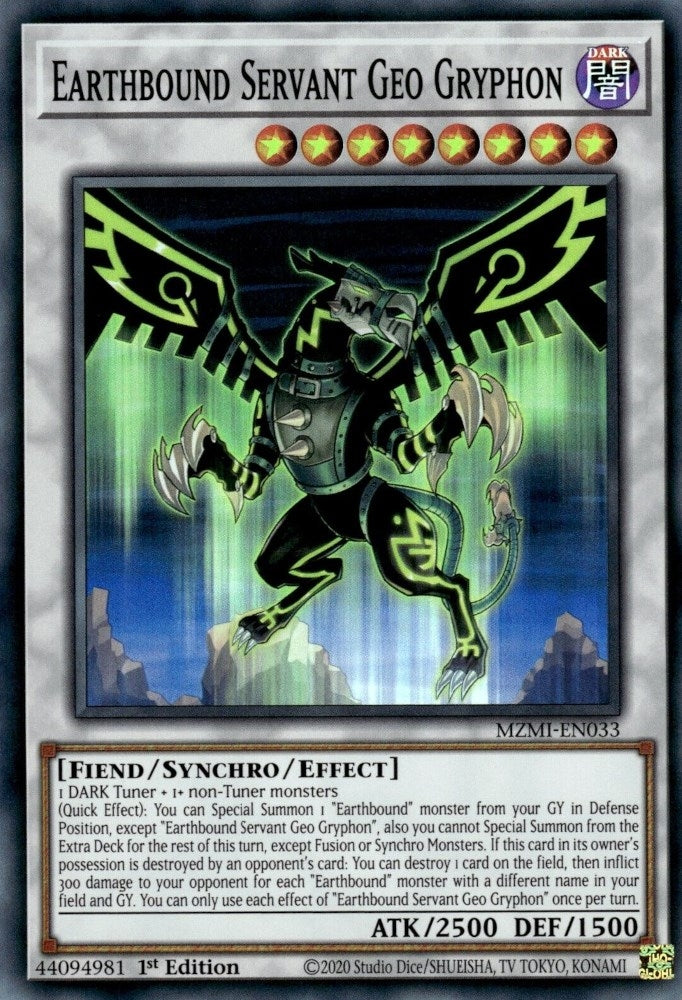 Image for Earthbound Servant Geo Gryphon (Maze of Millennia) (MZMI-EN033) - YuGiOh