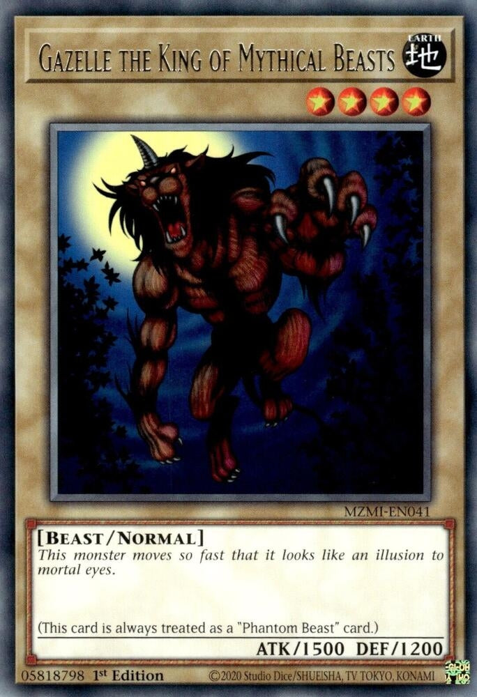 Image for Gazelle the King of Mythical Beasts (Maze of Millennia) (MZMI-EN041) - YuGiOh