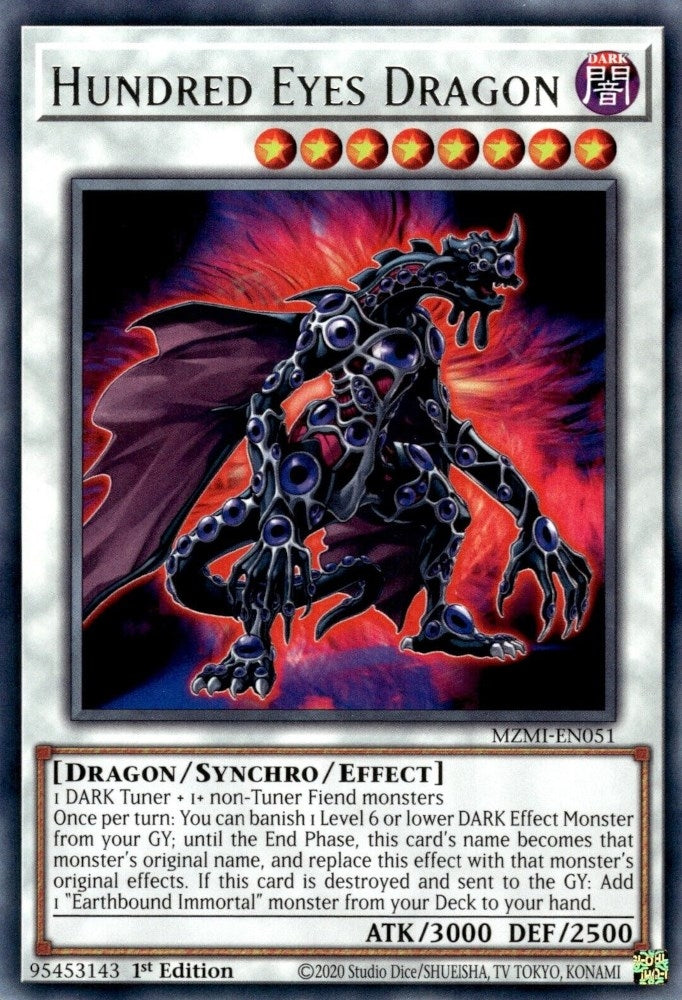 Image for Hundred Eyes Dragon (Maze of Millennia) (MZMI-EN051) - YuGiOh