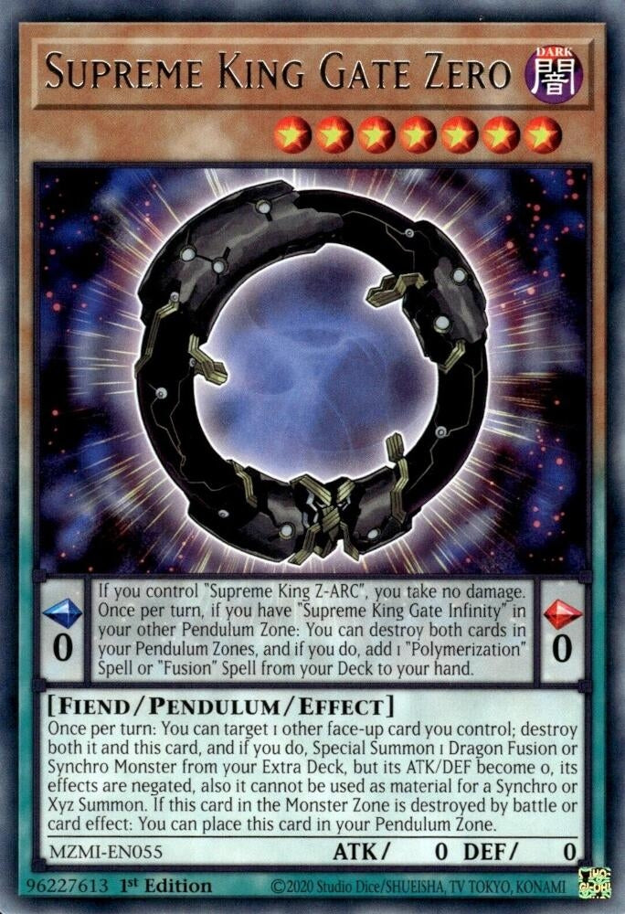 Image for Supreme King Gate Zero (Maze of Millennia) (MZMI-EN055) - YuGiOh
