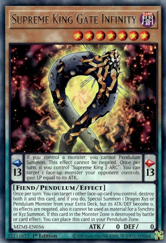 Image for Supreme King Gate Infinity (Maze of Millennia) (MZMI-EN056) - YuGiOh