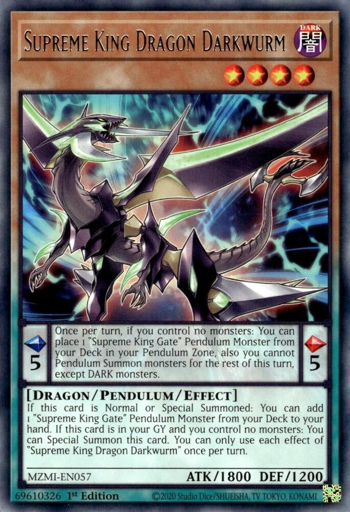 Image for Supreme King Dragon Darkwurm (Maze of Millennia) (MZMI-EN057) - YuGiOh