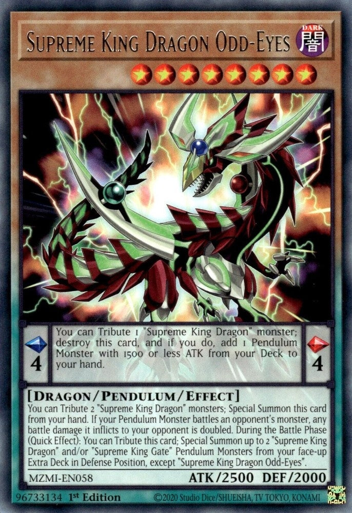 Image for Supreme King Dragon Odd-Eyes (Maze of Millennia) (MZMI-EN058) - YuGiOh