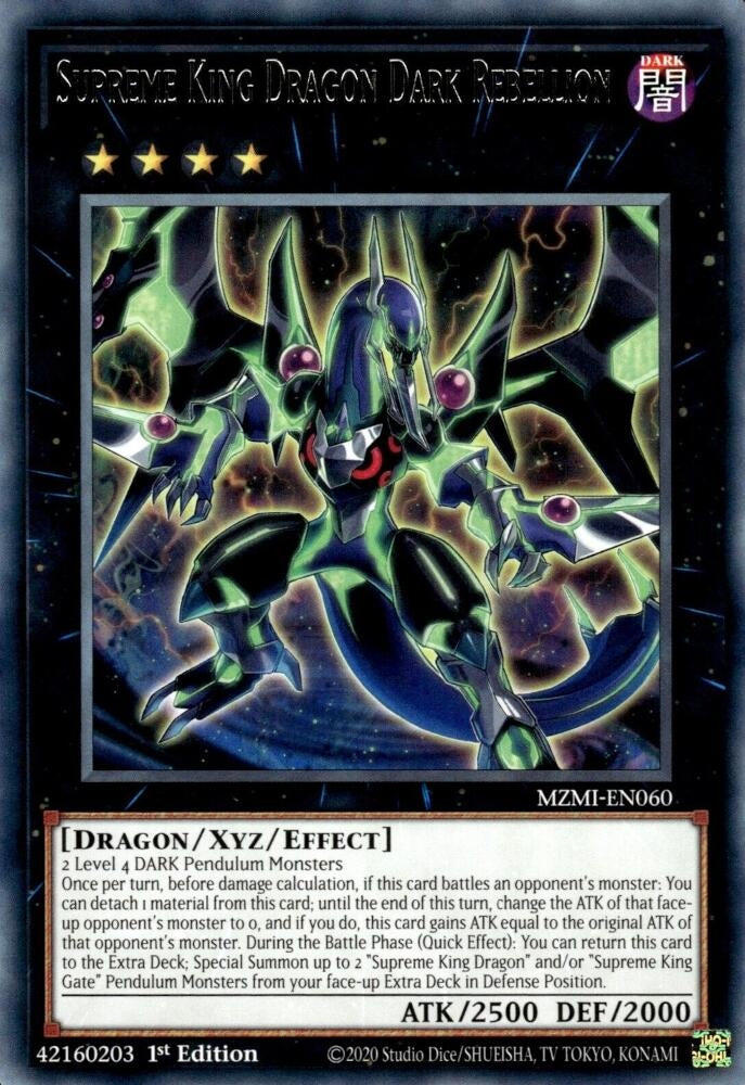 Image for Supreme King Dragon Dark Rebellion (Maze of Millennia) (MZMI-EN060) - YuGiOh