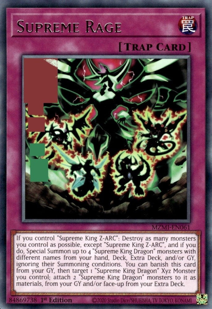 Image for Supreme Rage (Maze of Millennia) (MZMI-EN061) - YuGiOh