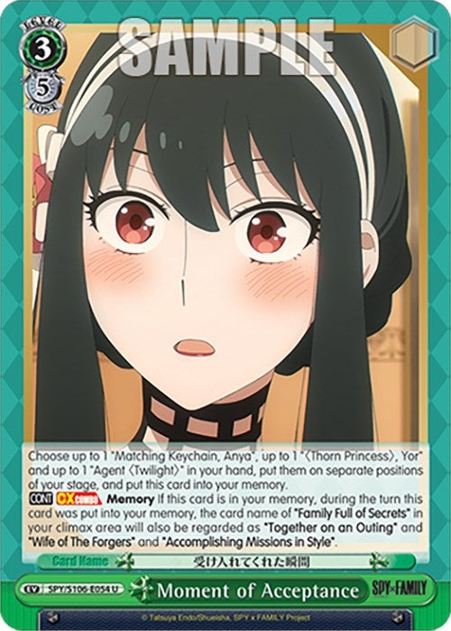 Image for Moment of Acceptance (SPY x FAMILY) (SPY/S106-E054 U) - Weiss Schwarz