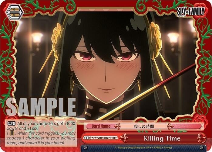 Image for Killing Time (RRR) (SPY x FAMILY) (SPY/S106-E077R RRR) - Weiss Schwarz