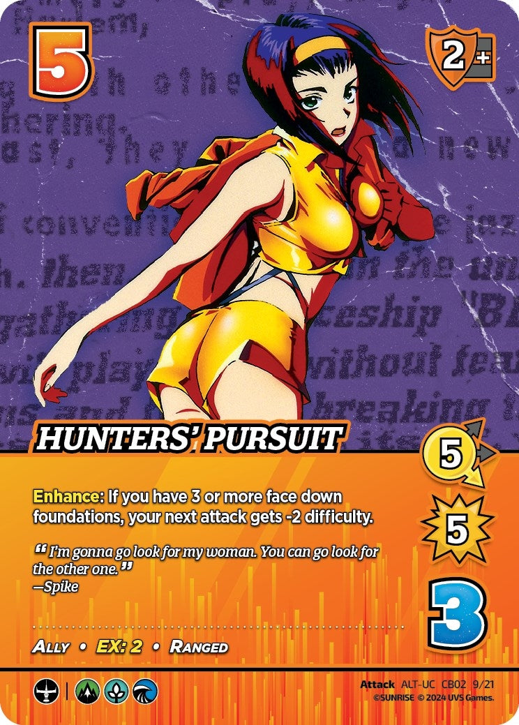 Image for Hunters' Pursuit (Alternate Art) (Challenger Series: Cowboy Bebop and Trigun Stampede) (CB02 9/21) - UniVersus
