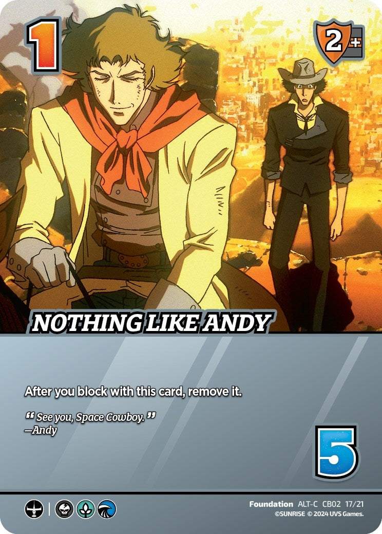 Image for Nothing Like Andy (Alternate Art) (Challenger Series: Cowboy Bebop and Trigun Stampede) (CB02 17/21) - UniVersus
