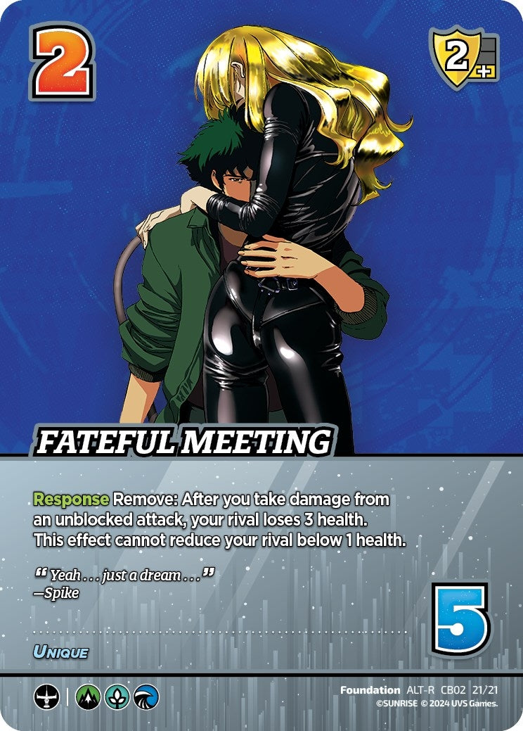 Image for Fateful Meeting (Alternate Art) (Challenger Series: Cowboy Bebop and Trigun Stampede) (CB02 21/21) - UniVersus