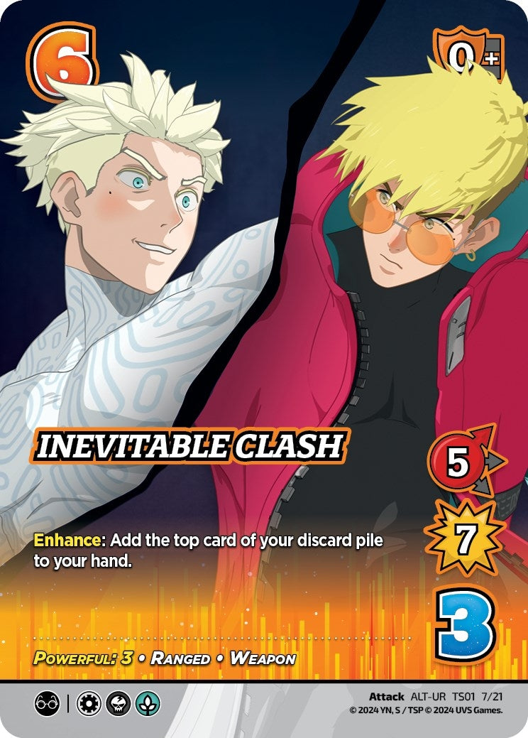 Image for Inevitable Clash (Alternate Art) (Challenger Series: Cowboy Bebop and Trigun Stampede) (TS01 7/21) - UniVersus