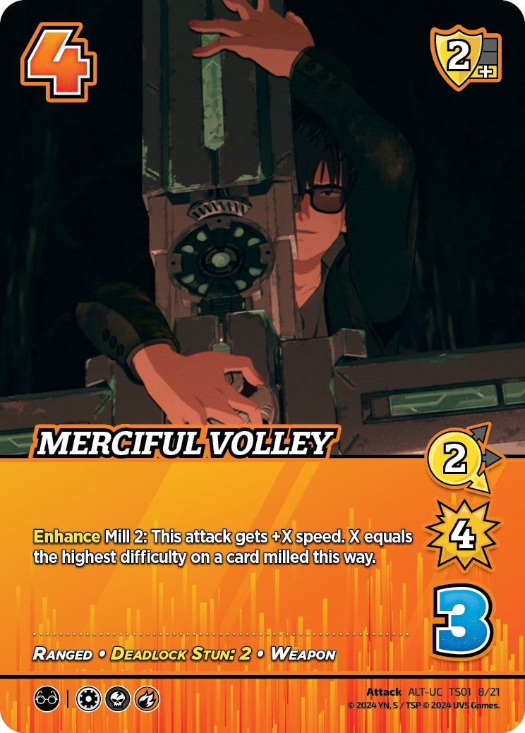 Image for Merciful Volley (Alternate Art) (Challenger Series: Cowboy Bebop and Trigun Stampede) (TS01 8/21) - UniVersus