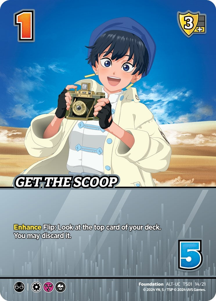 Image for Get The Scoop (Alternate Art) (Challenger Series: Cowboy Bebop and Trigun Stampede) (TS01 14/21) - UniVersus