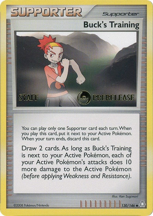 Image for Buck's Training - 130/146 (Prerelease) [Staff] (Miscellaneous Cards & Products) (130) - Pokemon