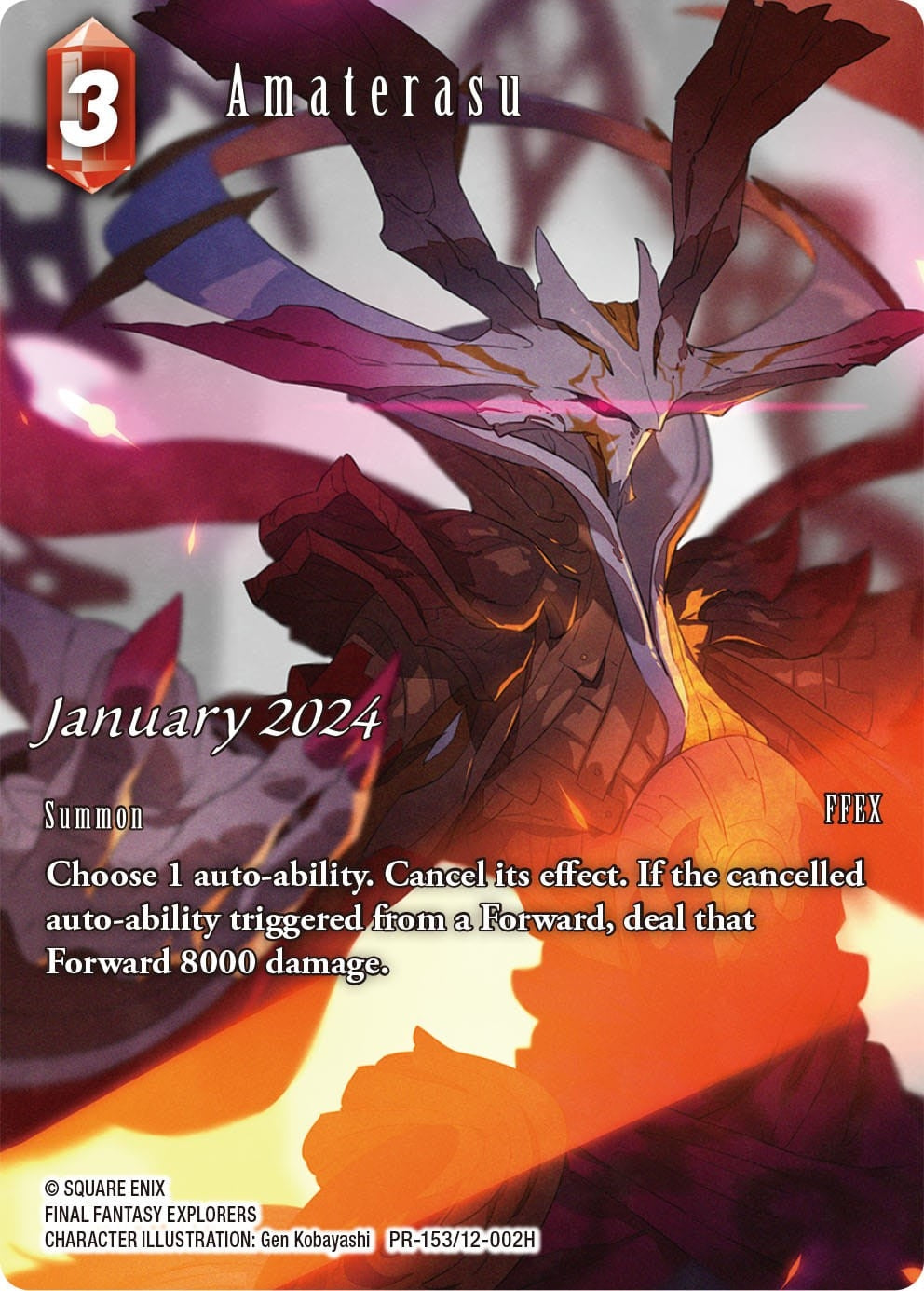 Image for Amaterasu (January 2024) (FF: Promo Cards) (PR-153/12-002H) - Final Fantasy TCG