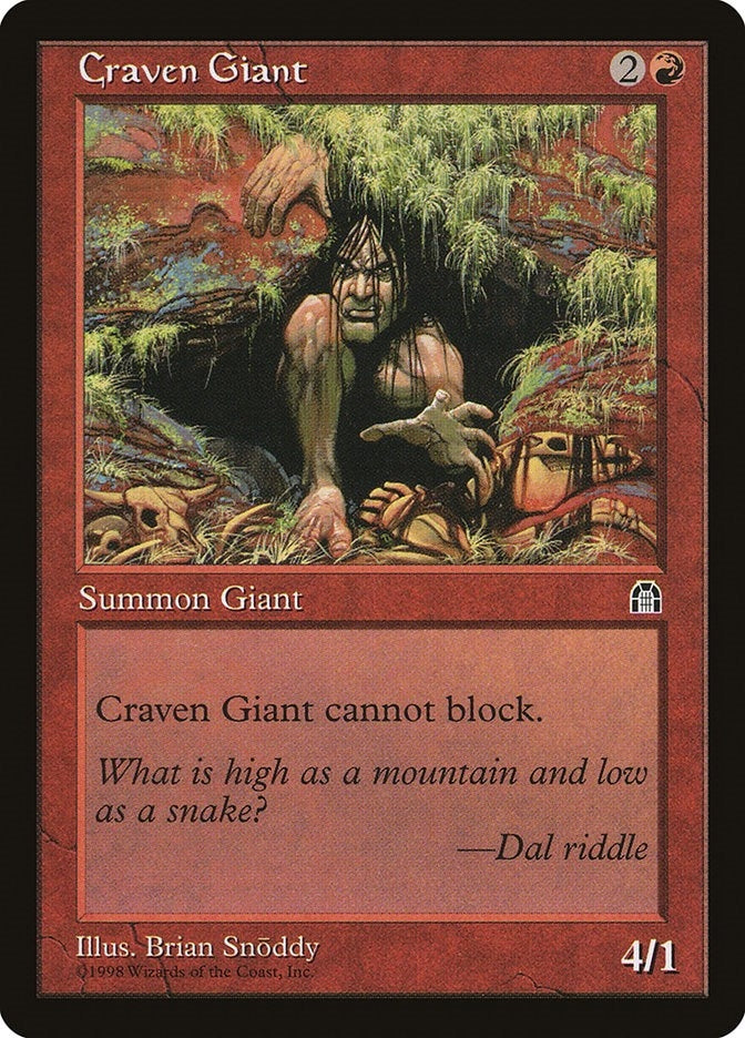 Image for Craven Giant (Stronghold) - Magic: The Gathering