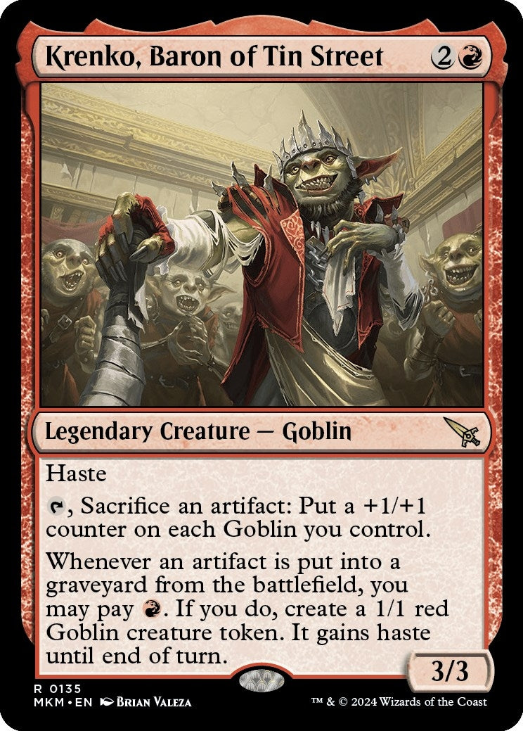Image for Krenko, Baron of Tin Street (Murders at Karlov Manor) (135) - Magic: The Gathering