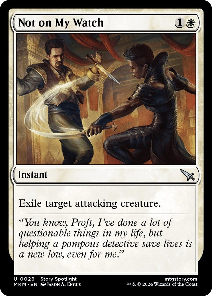 Image for Not on my Watch (Murders at Karlov Manor) (28) - Magic: The Gathering