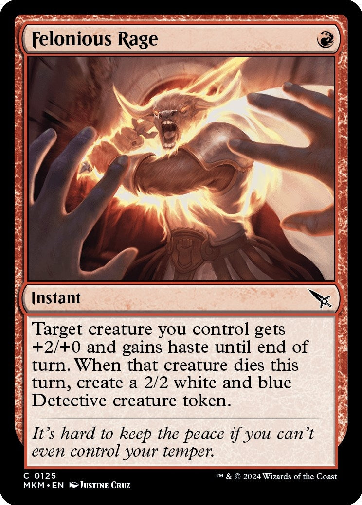 Image for Felonious Rage (Murders at Karlov Manor) (125) - Magic: The Gathering