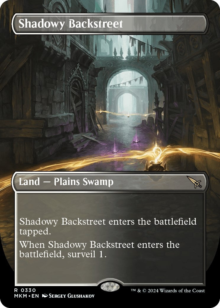 Image for Shadowy Backstreet (Borderless) (Murders at Karlov Manor) (330) - Magic: The Gathering