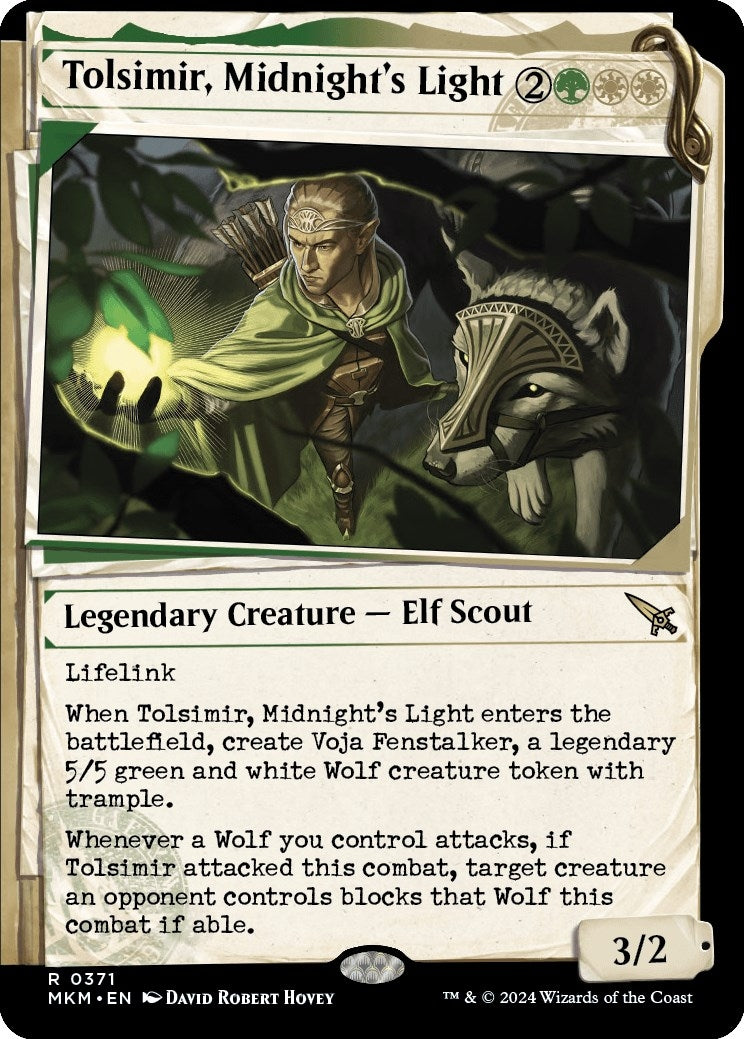 Image for Tolsimir, Midnight's Light (Showcase) (Murders at Karlov Manor) (371) - Magic: The Gathering