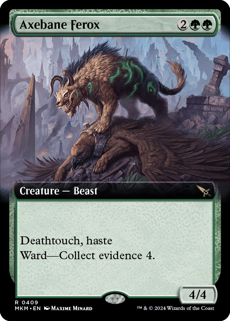 Image for Axebane Ferox (Extended Art) (Murders at Karlov Manor) (409) - Magic: The Gathering