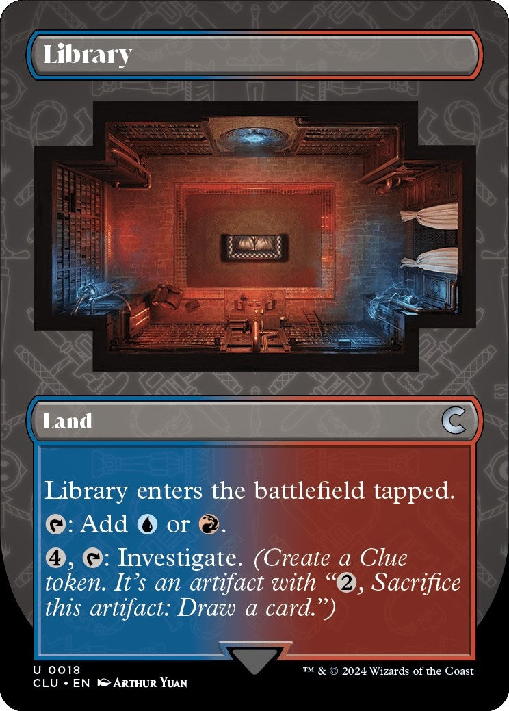 Image for Library (Borderless) (Ravnica: Clue Edition) (18) - Magic: The Gathering