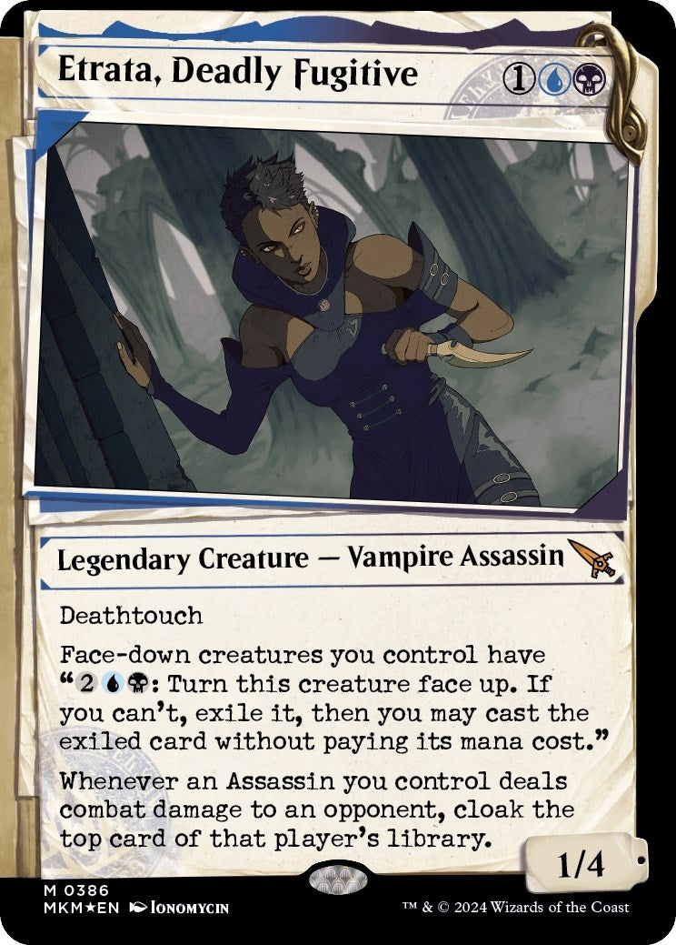 Image for Etrata, Deadly Fugitive (Showcase) (Invisible Ink) (Murders at Karlov Manor) (386) - Magic: The Gathering
