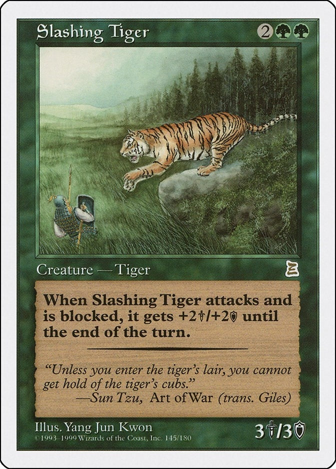 Image for Slashing Tiger (Portal Three Kingdoms) (145) - Magic: The Gathering