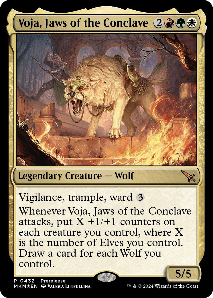 Image for Voja, Jaws of the Conclave (Prerelease Cards) (432) - Magic: The Gathering
