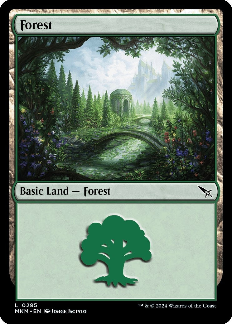 Image for Forest (0285) (Murders at Karlov Manor) (285) - Magic: The Gathering
