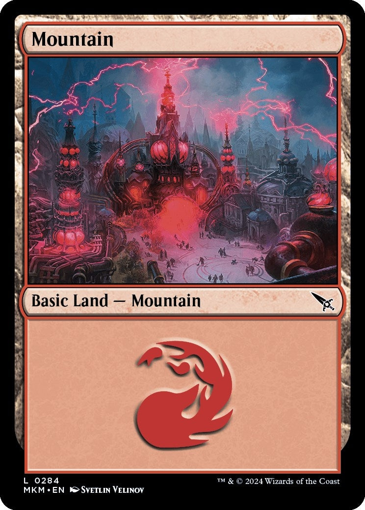Image for Mountain (0284) (Murders at Karlov Manor) (284) - Magic: The Gathering