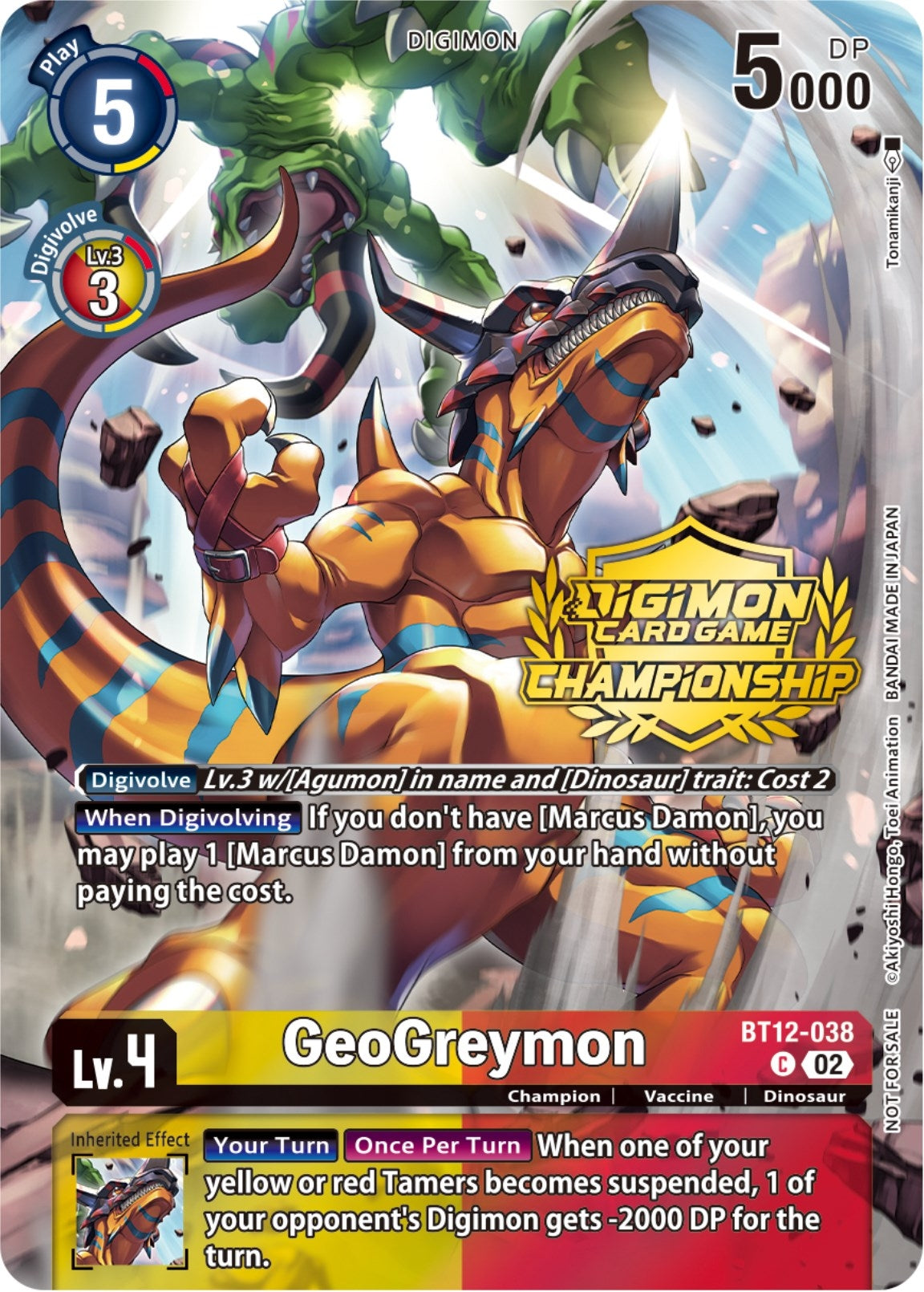 Image for GeoGreymon (Championship 2023 Tamers Pack) (BT12) (12038)