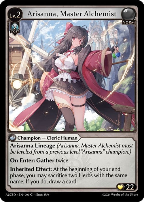 Image for Arisanna, Master Alchemist (Alchemical Revolution Starter Decks) (005) - Grand Archive TCG